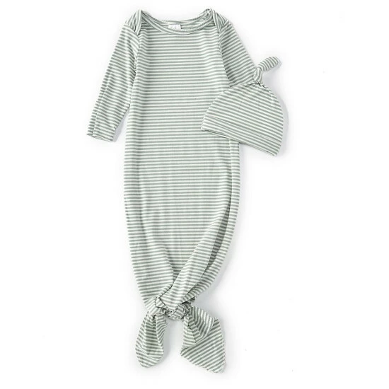 Cheapest 𧨠Starting Out Baby Newborn-6 Months Long-Sleeves Stripe Ribbed Knotted Gown Blue π 3 Cheapest 𧨠Starting Out Baby Newborn-6 Months Long-Sleeves Stripe Ribbed Knotted Gown Blue π