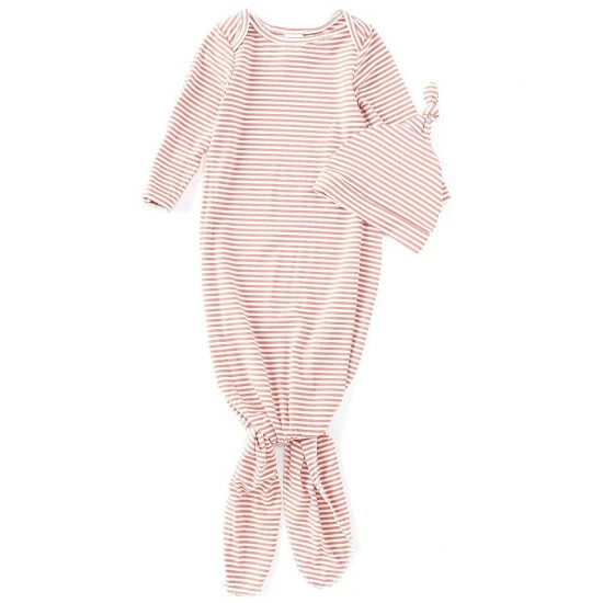 Cheapest 𧨠Starting Out Baby Newborn-6 Months Long-Sleeves Stripe Ribbed Knotted Gown Blue π 5 Cheapest 𧨠Starting Out Baby Newborn-6 Months Long-Sleeves Stripe Ribbed Knotted Gown Blue π - Image 3