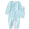 Best deal ✔️ Starting Out Baby Newborn-6 Months Long Sleeve V-Neck Coverall Blue ⌛