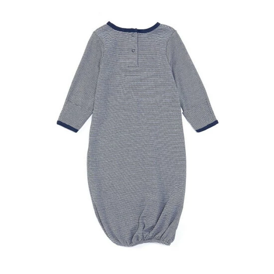 Flash Sale π Starting Out Baby Newborn-6 Months Long Sleeve Stripe Gown & Knot Hat 2-Piece Set Navy π₯ 6 Flash Sale π Starting Out Baby Newborn-6 Months Long Sleeve Stripe Gown & Knot Hat 2-Piece Set Navy π₯ - Image 4