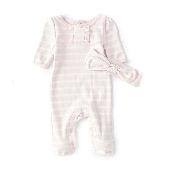 Best deal π Starting Out Baby π§ Girls Preemie-6 Months Long-Sleeve Stripe Footed Coverall Light Pink β€οΈ 3 Best deal π Starting Out Baby π§ Girls Preemie-6 Months Long-Sleeve Stripe Footed Coverall Light Pink β€οΈ