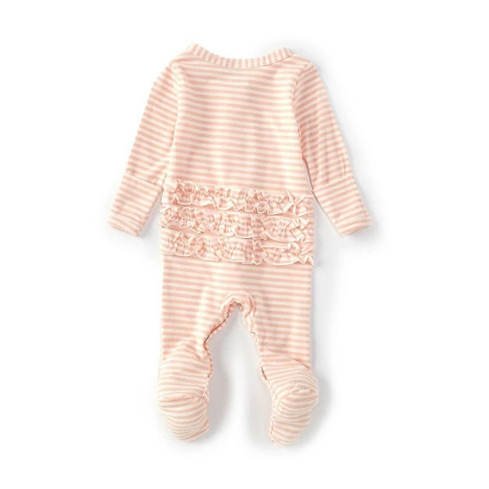 Flash Sale π Starting Out Baby Girl Newborn-6 Months Long Sleeve Horizontal Striped Knit Coverall & Matching Bow Headband Set Pink β 4 Flash Sale π Starting Out Baby Girl Newborn-6 Months Long Sleeve Horizontal Striped Knit Coverall & Matching Bow Headband Set Pink β - Image 2