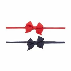 Best reviews of 🔥 Starting Out Baby 👧 Girls 2-Pack Tiny Bow Headwrap Red/navy 🎉