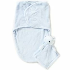 Starting Out shop 22 Promo 🔥 Starting Out Baby Fleece Swaddle & Blanket Buddy Set Ivory 🔔