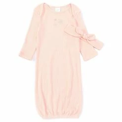 Best Pirce ✔️ Starting Out Baby Girl Newborn-6 Months Rib Knit Gown Pink 🎉