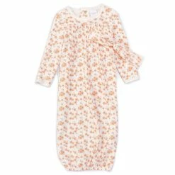 Cheapest 😀 Starting Out Baby 👧 Girls Newborn-6 Months Floral Printed Gown Peach ❤️