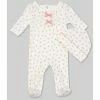 Discount 🌟 Starting Out Baby 👧 Girls Preemie-6 Months Long-Sleeve Floral Footed Coverall & Ruffle Trim Hat Set White 👍 -Starting Out shop unnamed file 176