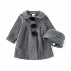 Brand new 👏 Starting Out Baby 👧 Girls 3-24 Months Pleated Faux Fur Pom 🧥 Coat Red 🔥 -Starting Out shop unnamed file 18