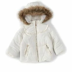 Top 10 🤩 Starting Out Baby 👧 Girls 3-24 Months Removable Faux Fur Hood Quilted Puffer 🧥 Coat Pink 🔔