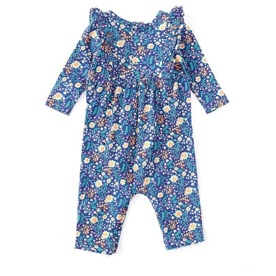 Top 10 π Starting Out Baby π§ Girls Newborn-24 Months Printed Ruffle Long Sleeve Coverall Navy π 4 Top 10 π Starting Out Baby π§ Girls Newborn-24 Months Printed Ruffle Long Sleeve Coverall Navy π - Image 2