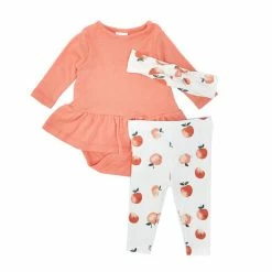 Best Pirce 👏 Starting Out Baby 👧 Girls Newborn-9 Months Apple 👗 Skirted Bodysuit & Pants Set Red ⌛