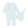 Deals 👍 Starting Out Baby Boys Preemie-9 Months Long Sleeve Footed Stipe Coverall & Knot Hat 2-Piece Set Blue 👍 -Starting Out shop unnamed file 262