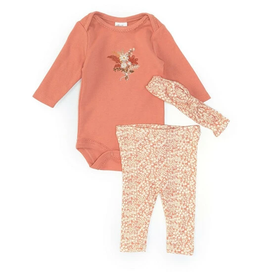 Brand new π Starting Out Baby π§ Girls Newborn-9 Months Fox Embroidered Bodysuit & Pants Set Pink β 3 Brand new π Starting Out Baby π§ Girls Newborn-9 Months Fox Embroidered Bodysuit & Pants Set Pink β