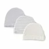 Hot Sale 🎉 Starting Out Baby Star/Stripe 3-Pack Beanies Grey Multi 🔥 -Starting Out shop unnamed file 271