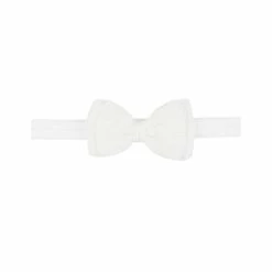 Coupon ⌛ Starting Out Baby 👧 Girls Double-Bow Ribbed Headwrap White 🧨
