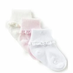 Best deal ⌛ Starting Out Baby 👧 Girls 3-Pack Crochet Lace 🧦 Socks Pink 👍