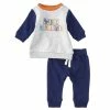 Budget 😉 Starting Out Baby Boys Newborn-9 Months Baby Genius Color Blocked Top & Pants Two Piece Set Navy 👍