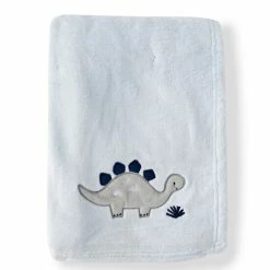 Brand new 💯 Starting Out Solid Blue Baby Dinosaur Blanket Light Blue 👍