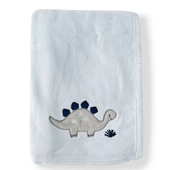 Brand new π― Starting Out Solid Blue Baby Dinosaur Blanket Light Blue π 3 Brand new π― Starting Out Solid Blue Baby Dinosaur Blanket Light Blue π