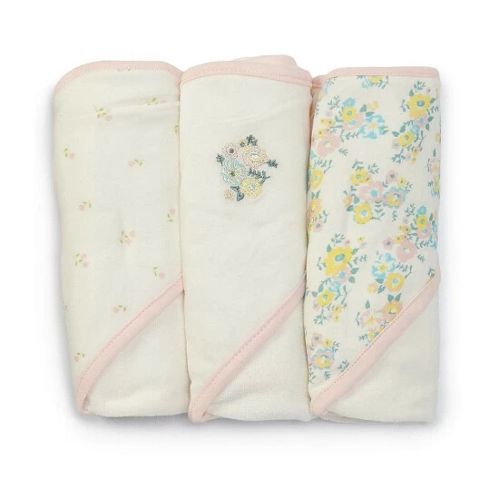Flash Sale β Starting Out Baby π§ Girls Floral 3-Pack Hooded Towels Pink π 3 Flash Sale β Starting Out Baby π§ Girls Floral 3-Pack Hooded Towels Pink π