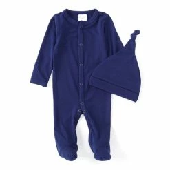 Wholesale ❤️ Starting Out Baby Newborn-9 Months Footed Coverall & Knot Hat Set Green 👏 -Starting Out shop unnamed file 33