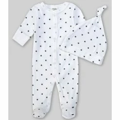 Deals 🛒 Starting Out Baby Preemie-6 Months Long-Sleeve Star Footed Coverall White 😀