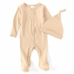 Wholesale ❤️ Starting Out Baby Newborn-9 Months Footed Coverall & Knot Hat Set Green 👏 -Starting Out shop unnamed file 34