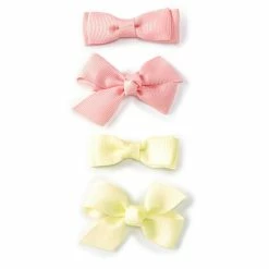 Best Pirce 🔔 Starting Out Baby 👧 Girls Mini Grossgrain Hair Bow 4-Pack Multi ✨