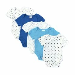 Budget 🤩 Starting Out Baby Boys Newbon-9 Months Star Print 5-Pack Bodysuit White Multi 🤩