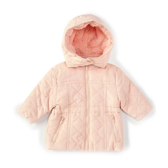 Best Pirce π Starting Out Baby π§ Girls 3-24 Months Removable-Hood Quilted Puffer π§₯ Coat Pink π 5 Best Pirce π Starting Out Baby π§ Girls 3-24 Months Removable-Hood Quilted Puffer π§₯ Coat Pink π - Image 3