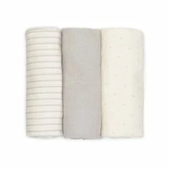 Hot Sale 🌟 Starting Out Baby Star 3-Pack Swaddle Blankets Grey 🌟