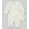 Hot Sale 🔥 Starting Out Baby Preemie-9 Months Long-Sleeve Star Footed Coverall & Knotted Hat Set White 🎉 -Starting Out shop unnamed file 377