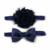 Discount 🛒 Starting Out Baby 👧 Girls 2-Pack Frayed Flower/Bow Headband Navy 🔔 -Starting Out shop unnamed file 382