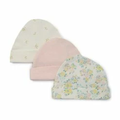 Buy 🛒 Starting Out Baby 👧 Girls Floral 3-Pack Beanies Pink ✨