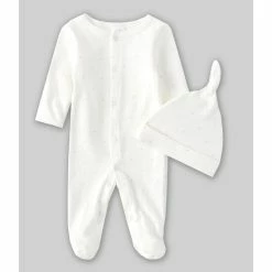 Top 10 🥰 Starting Out Baby Preemie-9 Months Long-Sleeve Star-Print Footed Coverall Set White ⌛