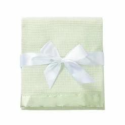 Budget 𧨠Starting Out Baby Satin-Trim Blanket White β