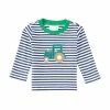 Wholesale 🌟 Starting Out Baby Boys 12-24 Months Stripe Tractor Applique Long Sleeve Tee Blue Stripe ⭐