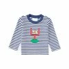 Promo 😉 Starting Out Baby Boy 12-24 Months Stripe Long Sleeve Football Goal Applique Tee Navy 🌟 -Starting Out shop unnamed file 419