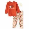 Top 10 🧨 Starting Out Baby 👧 Girls 12-24 Months Extra-Thankful Pumpkin Print Pullover & Leggings Set Brown 👏