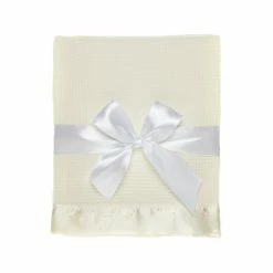 Budget 🧨 Starting Out Baby Satin-Trim Blanket White ⭐ -Starting Out shop unnamed file 9